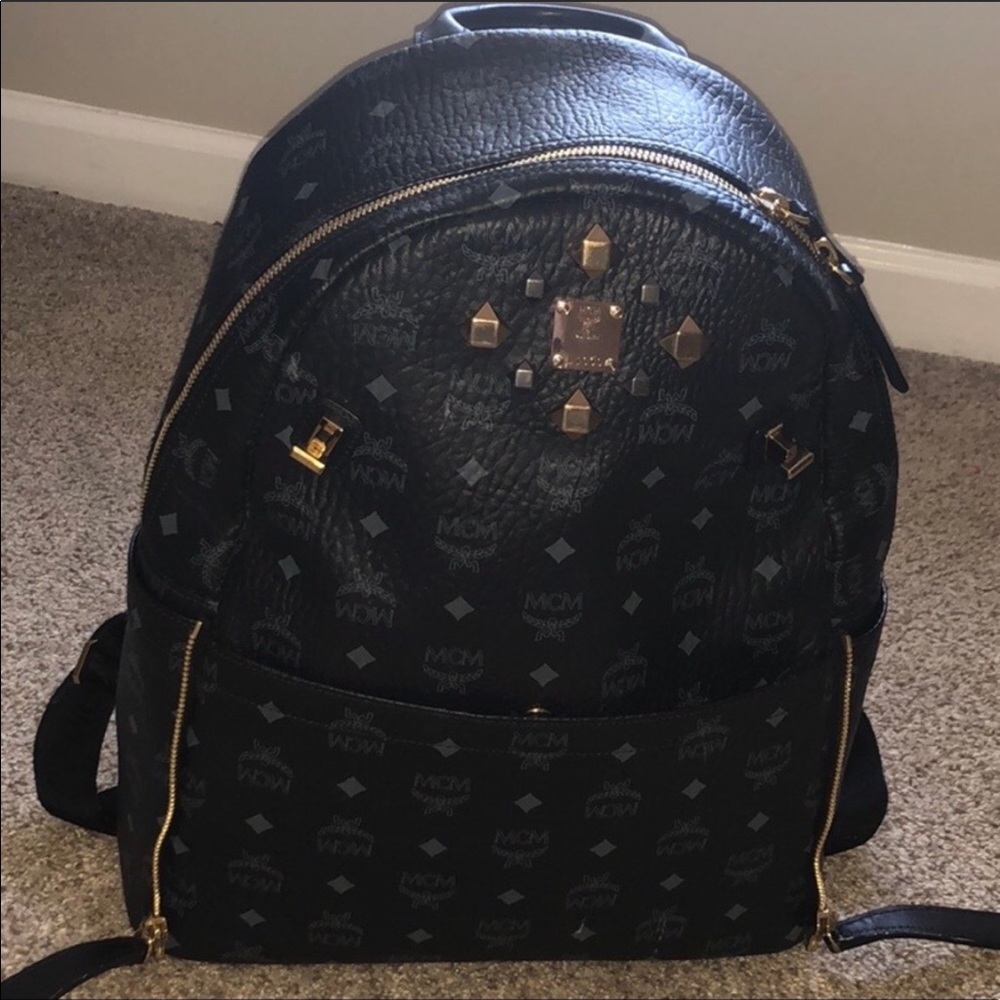 Auth Black MCM Backpack